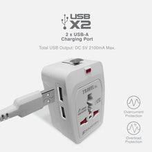 Load image into Gallery viewer, Travel Adaptor with USB TA-669