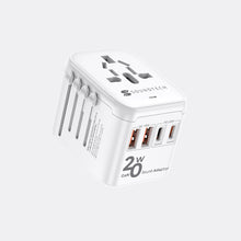 Load image into Gallery viewer, SOUNDTECH TA-820 World Travel Adaptor with GaN 20W PD & QC 3.0 USB Quick Charger