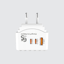 Load image into Gallery viewer, SOUNDTECH TA-865C World Travel Adaptor with GaN PD65Watts USB Quick Charger