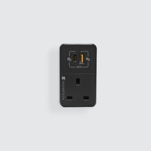Load image into Gallery viewer, SOUNDTECH MAU-320 3Ways Adaptor with USB A+C Quick Charger, Dark Grey