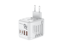 Load image into Gallery viewer, SOUNDTECH TA-820 World Travel Adaptor with GaN 20W PD &amp; QC 3.0 USB Quick Charger
