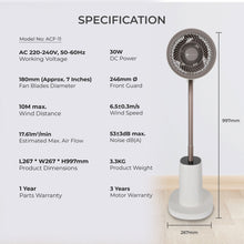 Load image into Gallery viewer, SOUNDTECH ACF-11 7 INCH, DC MOTOR JET AIR CIRCULATOR
