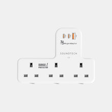 Load image into Gallery viewer, SOUNDTECH PE-333C Power Adaptor with GaN 33Watts USB A+C Quick Charger
