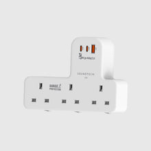 Load image into Gallery viewer, SOUNDTECH PE-333C Power Adaptor with GaN 33Watts USB A+C Quick Charger
