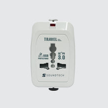 Load image into Gallery viewer, Travel Adaptor with Dual USB A+C 20W Quick Charger
