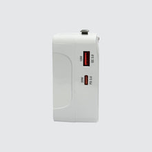 Load image into Gallery viewer, Travel Adaptor with Dual USB A+C 20W Quick Charger
