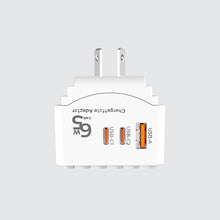 Load image into Gallery viewer, SOUNDTECH TA-865C World Travel Adaptor with GaN PD65Watts USB Quick Charger
