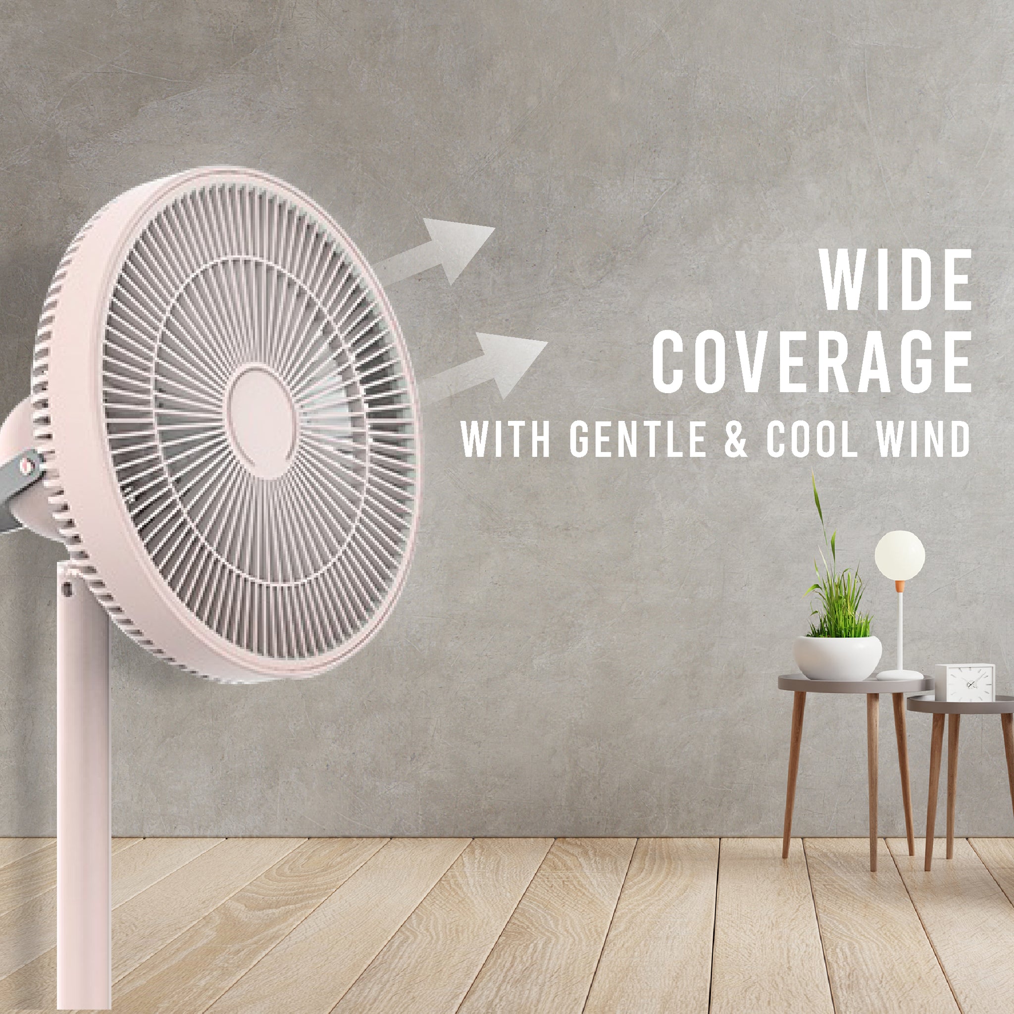 Sound Tech Fans SOUNDTECH SCF-33 Rechargeable Air Circulator Fan, Pink